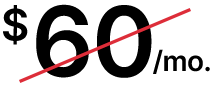 image of slashed price