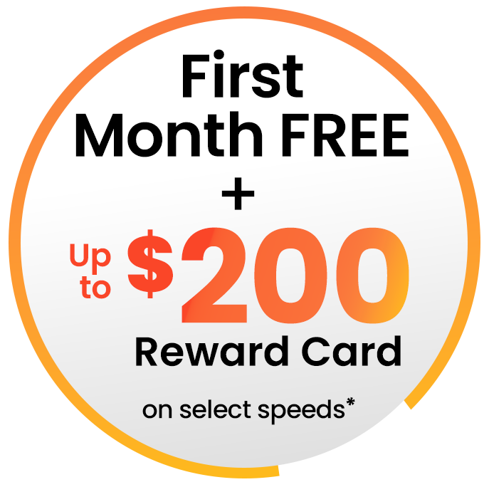 One month free and $200 Reward Card callout